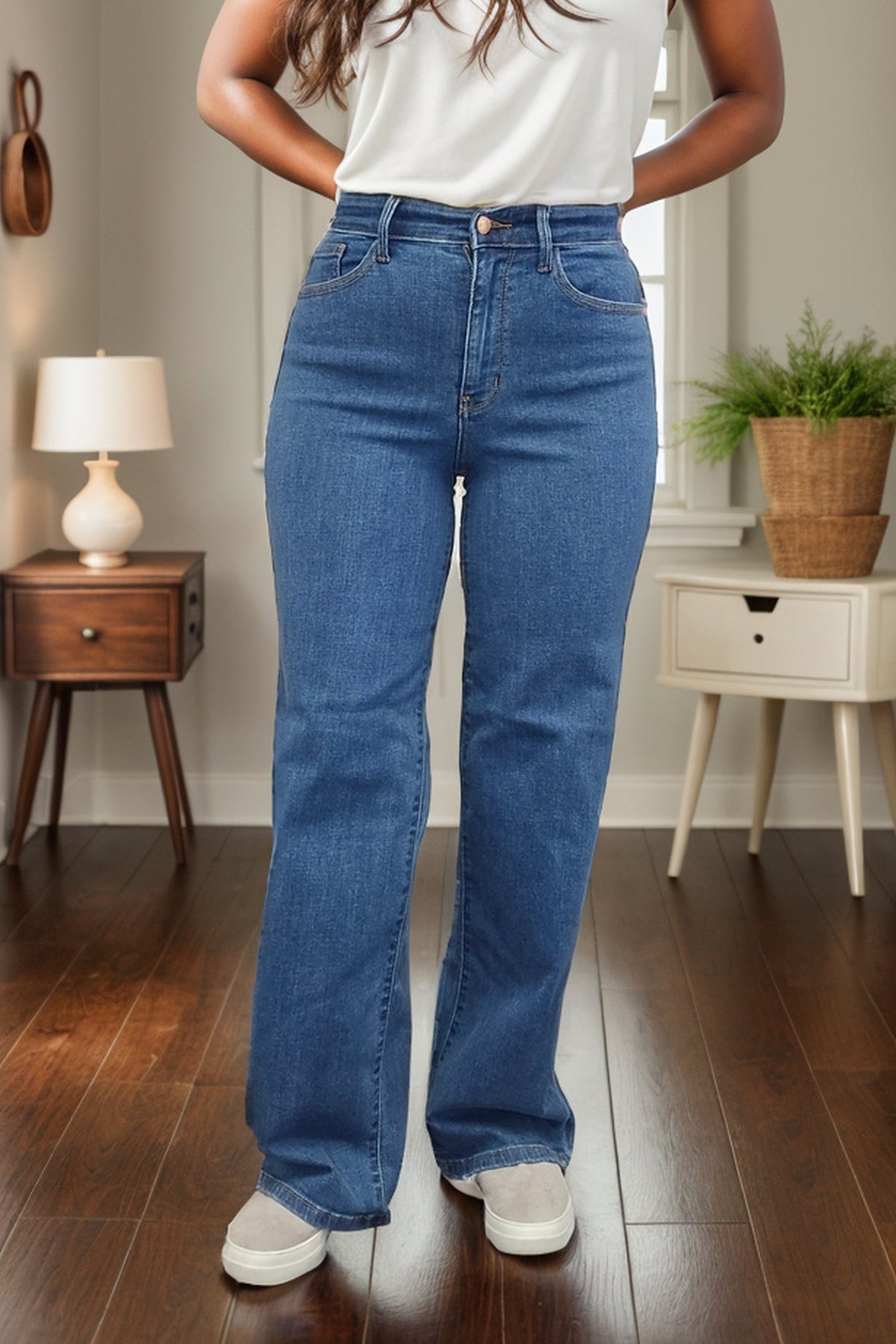 Vintage Wide Leg Judy Blue Jeans