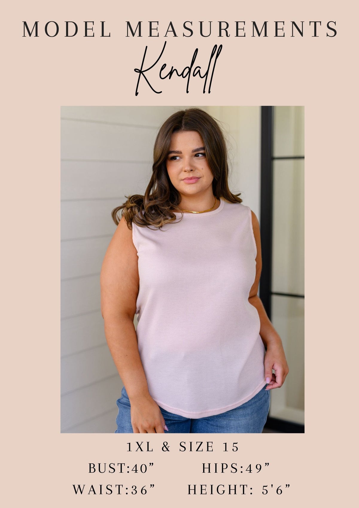 Fundamentals Ribbed Seamless Reversible Tank in Peach