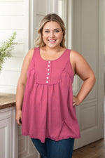 Lacey Berry Sleeveless Top