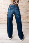 Leila High Rise Cargo Straight Judy Blue Jeans