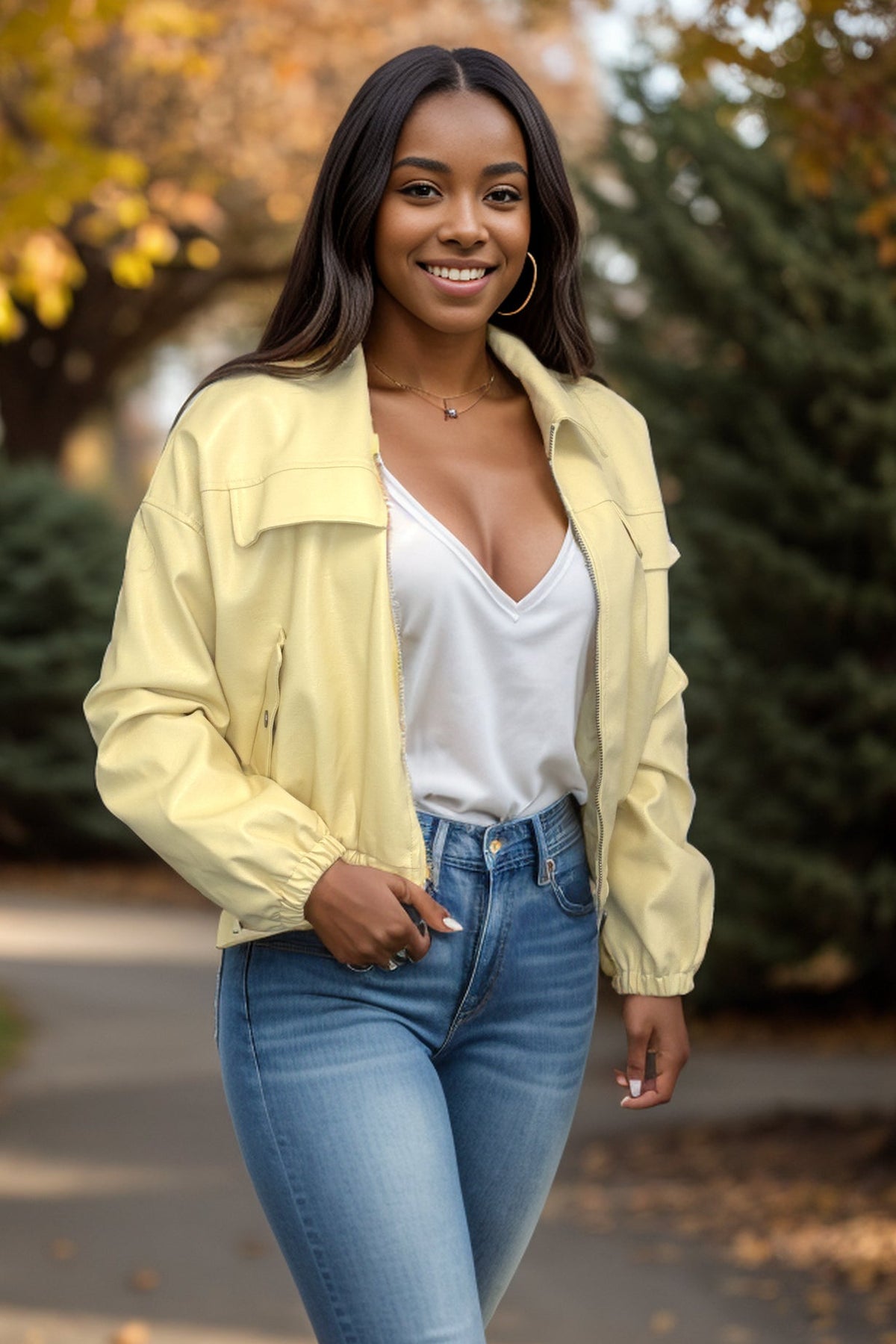 Little Ray of Sunshine Leather Jacket