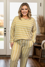 Loungin' in Stripes in Mustard