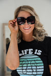 The Megan Sunglasses in Black