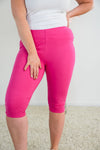 Point of Return Capri Leggings in Pink