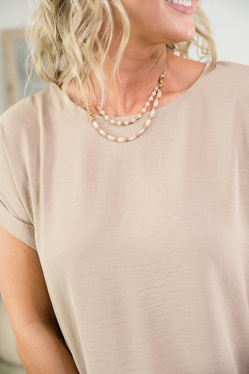 In the Moment Necklace in Nude