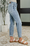 Mallory Mid Rise Bleach Wash Boyfriend Judy Blue Jeans
