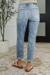 Mallory Mid Rise Bleach Wash Boyfriend Judy Blue Jeans