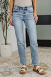 Mallory Mid Rise Bleach Wash Boyfriend Judy Blue Jeans
