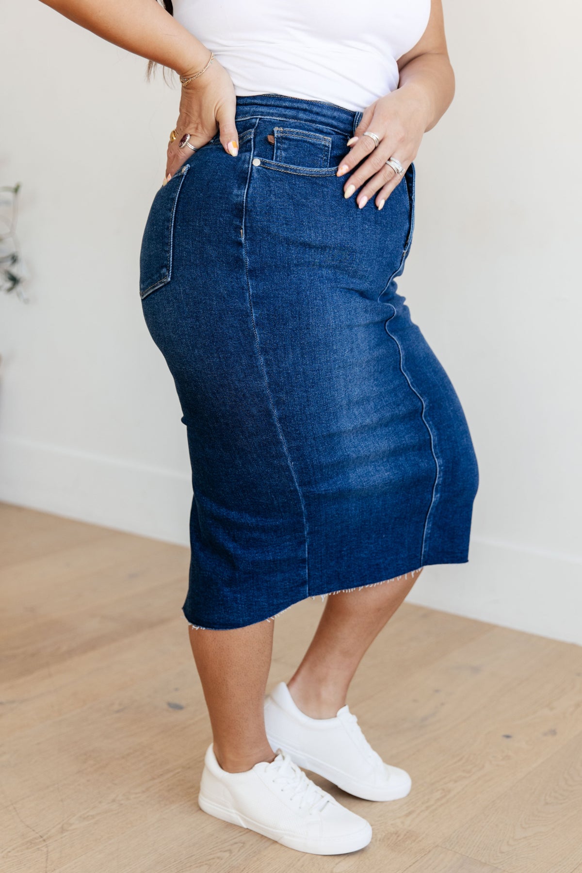 Marcy High Rise Denim Judy Blue Skirt