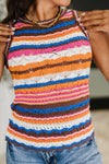 Max Aura Points Striped Knit Tank