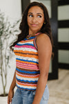 Max Aura Points Striped Knit Tank