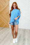 Minimal Muse Batwing Tee in Blue Ocean