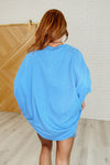 Minimal Muse Batwing Tee in Blue Ocean