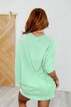 Minimal Muse Batwing Tee in Cascade Mint