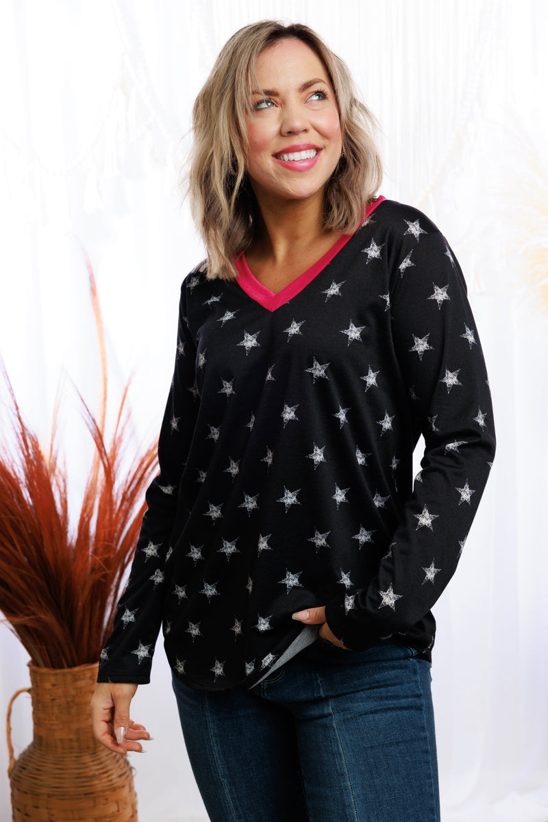 Neon Stars Long Sleeve