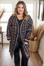 Neon Wonders Fringed Cardigan