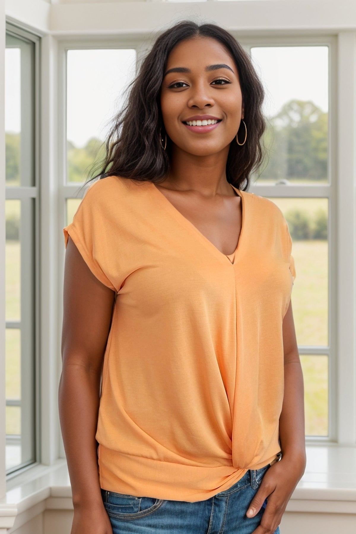 Orange You Glad  Sleeveless Top