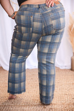 Perfectly Plaid - Judy Blue Straight Leg