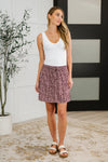 Petal Poppin' High Waisted Dolphin Skirt