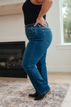Pippa High Rise Button Fly Straight Judy Blue Jeans