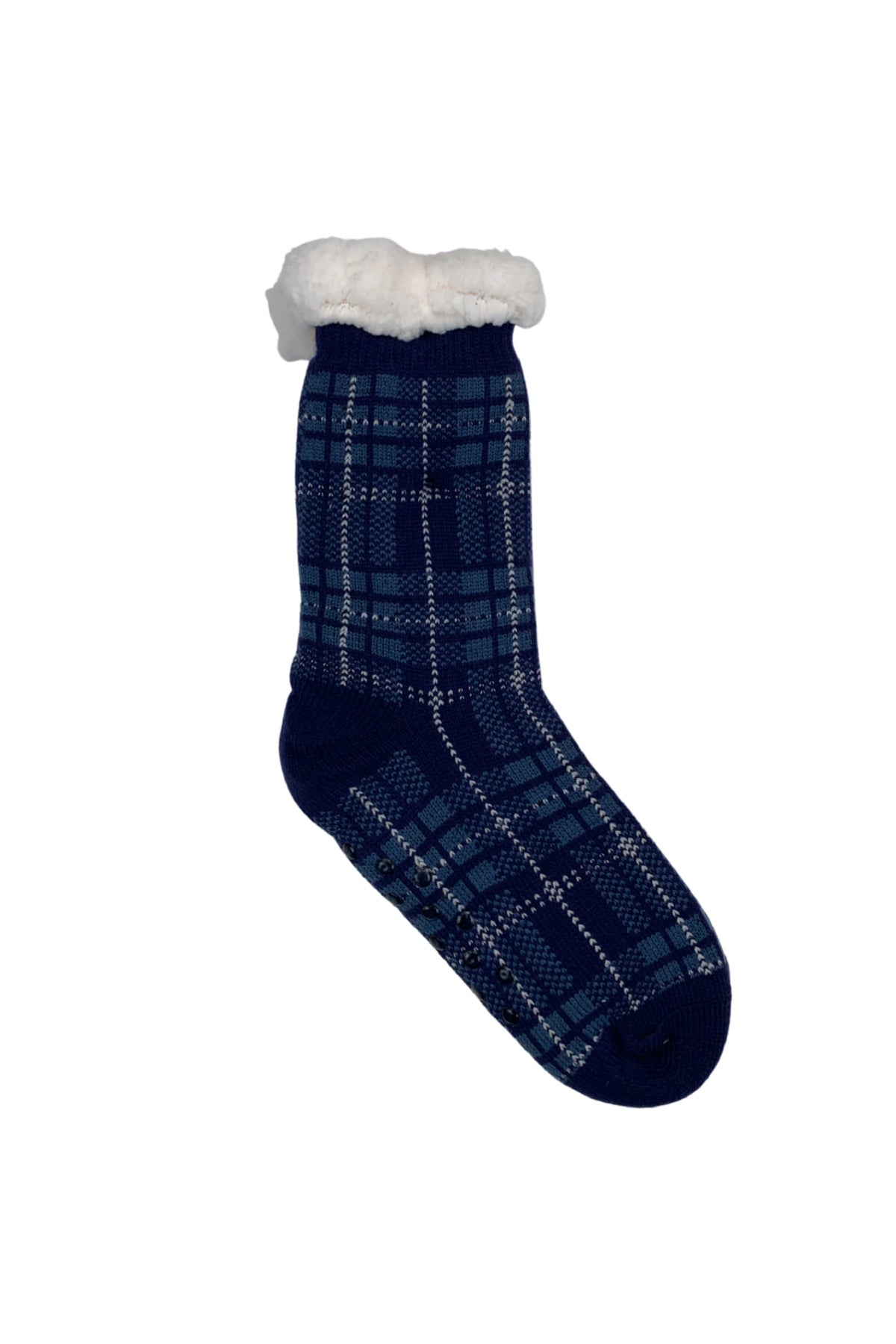 Plaid Fleece Lined Socks