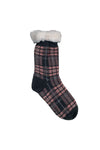 Plaid Fleece Lined Socks