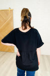 Plain and Sassy V-Neck Tee in Black