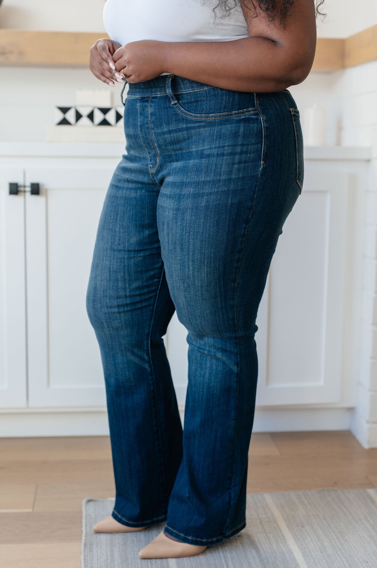 Ricki High Rise Pull On Slim Bootcut Judy Blue Jeans