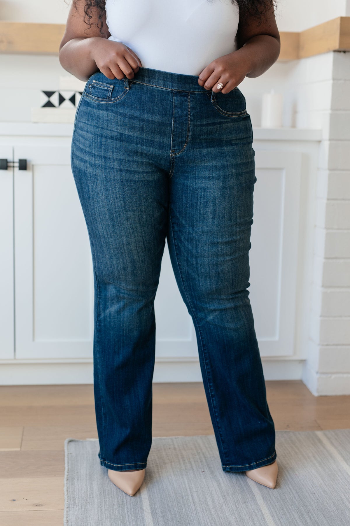 Ricki High Rise Pull On Slim Bootcut Judy Blue Jeans