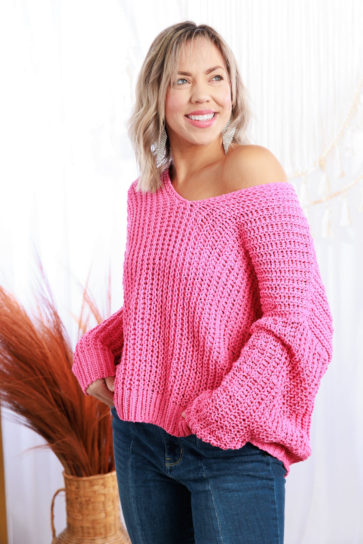 Rose Petals Chunky Sweater