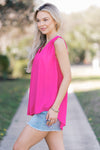 Pink Petals Sleeveless Top