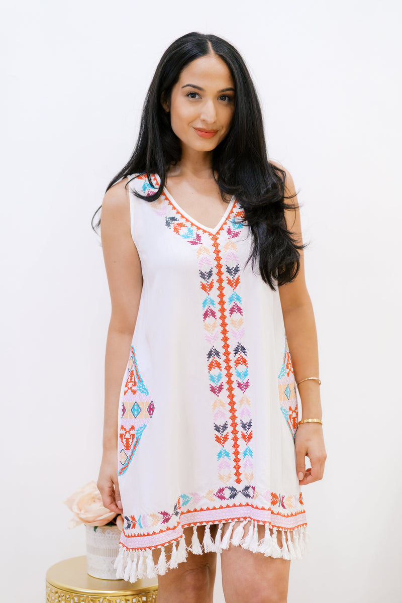 Embroidered Perfection Dress