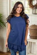 Sharona Navy Tunic