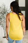 Simpler Times Basic V-Neck Tank in Pineapple