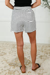 Situationally Sound Striped Long Sleeve Top and Shorts Set