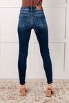 Skylar Mid Rise Thermal Vintage Skinny Judy Blue Jeans