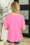 Take It Easy Slouchy Tee in Hot Pink