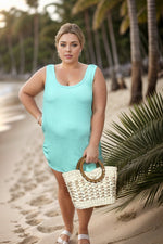 Take it Slow Neon Mint Coverup