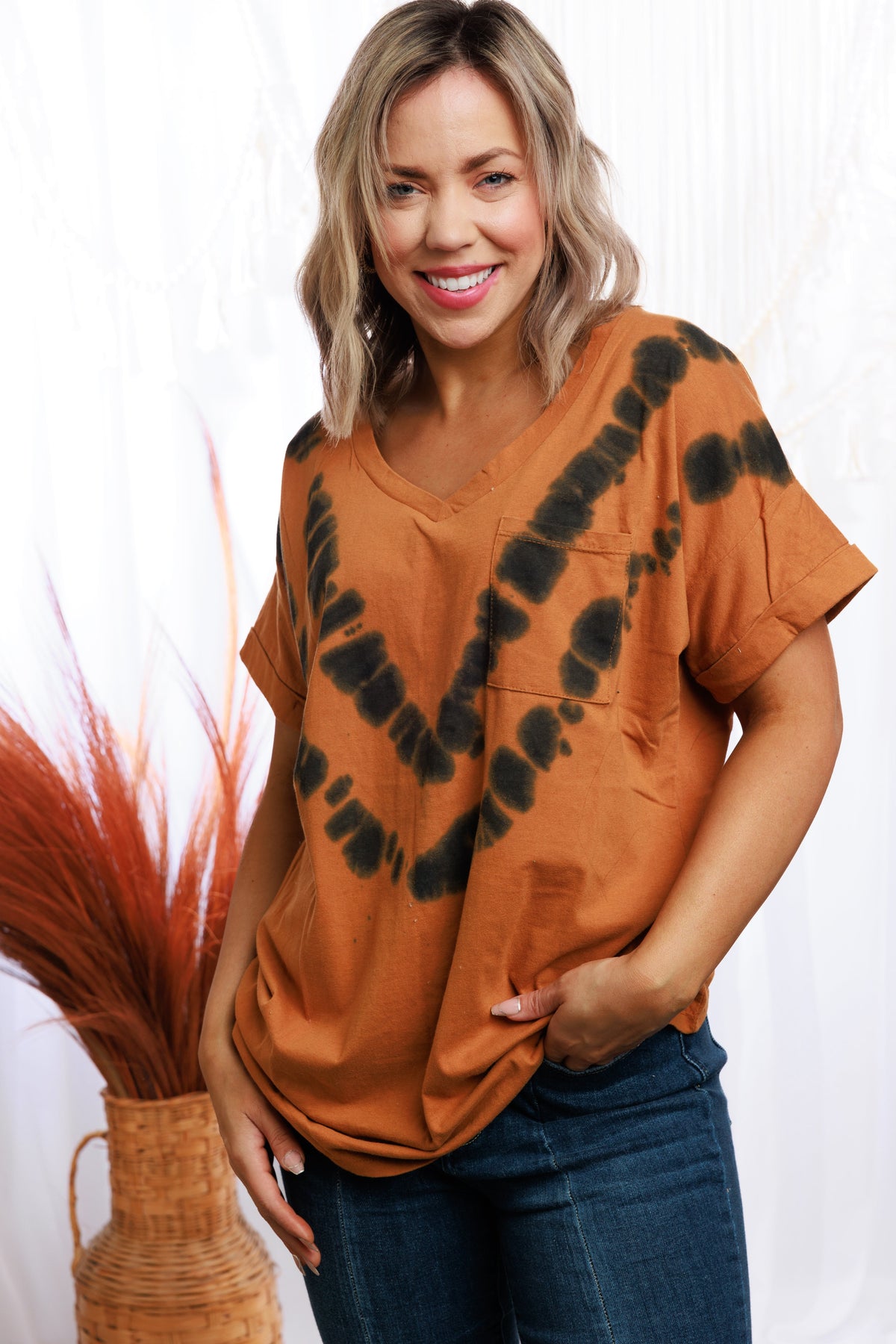 Tie Dyed in Rust - Top