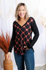 Tinsel Town Plaid Long Sleeve