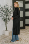 Travel City Scape Turtle Neck Tunic in Black