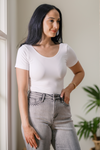 White Timeless Basics Top