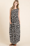 Maya Leopard Maxi Dress with Pockets