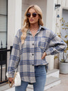 Larissa Pocketed Plaid Long Sleeve Shirt