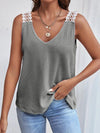 Sloane Lace Detail V-Neck Tank