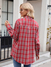 Becca Plaid Button Up Long Sleeve Shirt