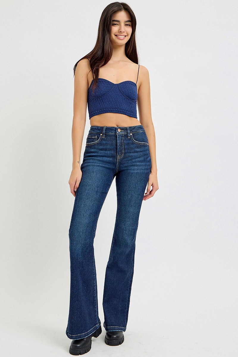 Quinn High Rise Flare Jeans by RISEN