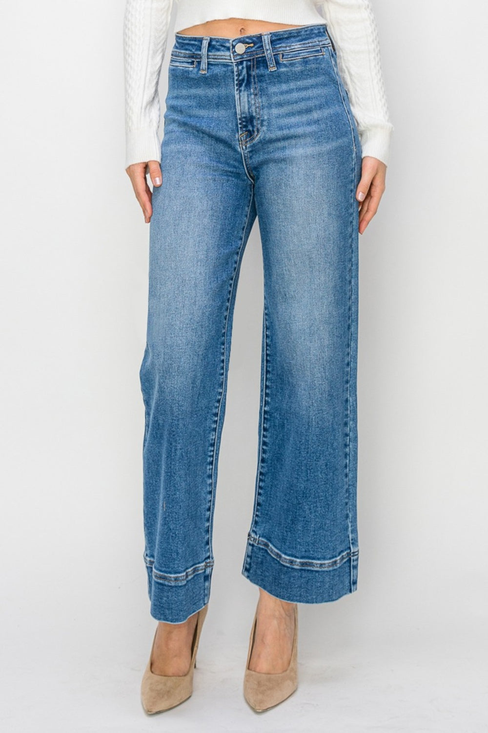 Renae High Rise Wide Leg RISEN Jeans