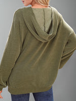 Kaia Textured Kangaroo Pocket Hoodie
