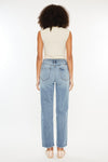 Leighton Kancan Ultra High Rise Distressed Straight Jeans